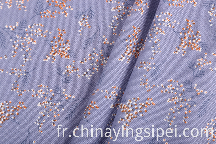 Vente chaude Twill Woven Rayon Woven Viscose tissu imprimé pour robes